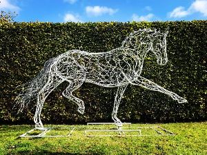 Decorative Iron Horse Sculpture