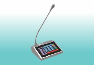 Touch Screen Desktop Intercom Paging Microphone