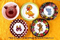 7 Inch Specially Designed Paper Plates With Capsule Cut
