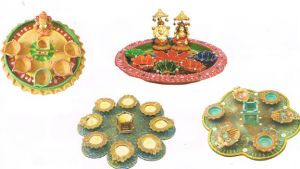 Decorative Diya Thali