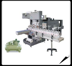 Automatic sleeve wrapper PE film shrink packaging machine