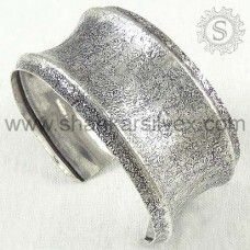 Stunning Sterling Silver Bangle Oxidised Silver Jewelry