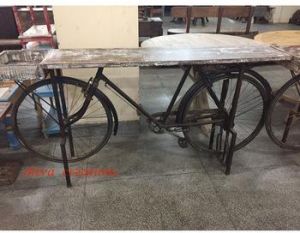 Old Cycle Body Console Table