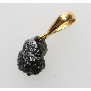Black Diamond Sterling Gold jewelry Pendant