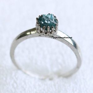 Diamond Sterling Silver Engagement Ring