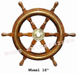 decorative wooden Ship Wheel