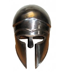 Black Greek Ancient Corinthian Helmet