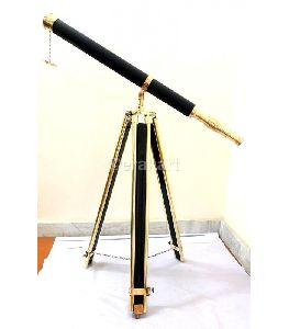 Harbor Master Brass Telescope With Tripod