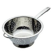 Stainless Steel Deep Colander with Wire Handle