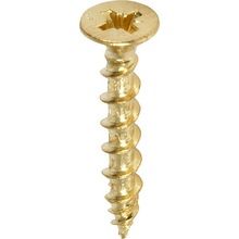 Countersunk Brass Plated Screws