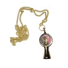 Brass Telegraph Pendant with chain