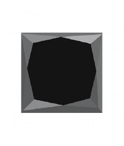 0.88 CTS OF 4.70X4.70X4.40 MM AAA PRINCESS ( 1 PC ) LOOSE FANCY BLACK DIAMOND