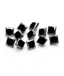 1.00 CT OF 2.00 MM AAA PRINCESS BLACK DIAMOND ( 7-13 PCS ) LOOSE DIAMONDS