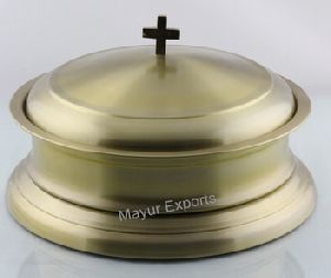 Gold Plated Communion Tray with antique finish