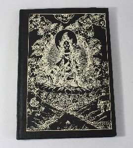 Hard cover black lokta paper notebook