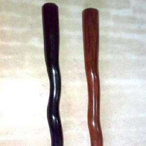 Snake / spiral Design Wooden walking stick without handle