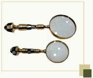 Magnifying glasses with Brass handles
