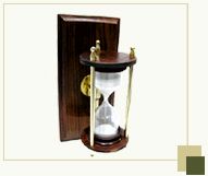 Sandtimer with wooden stand used as Book end