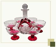  set with 6 glasses and decanter
