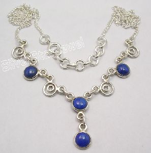 Sterling Silver LAPIS LAZULI Beautiful New Necklace
