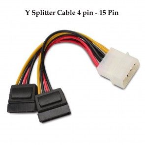 Dual SATA Power Y-Cable Adapter