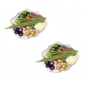 vegetables grocery bag with military pouch for systematic storage