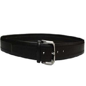 Man Brown Leather Belt