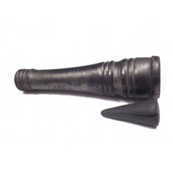Black MELUHA stone chillum pipe
