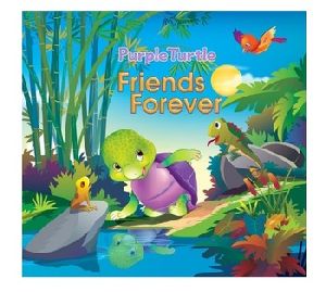 Purple Turtle Colorful Softcover Story books