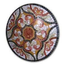 Marble stone mosaic coffee table top