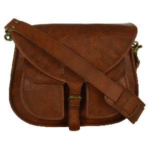 Cross Body Satchel Bag with Twin Pockets