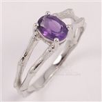 Choose Any Size Lovely Ring Natural AMETHYST Gemstone 925 Solid Sterling Silver