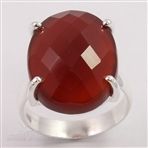 Natural CARNELIAN Big Gemstone Amazing Ring Choose All Sizes 925 Sterling Silver