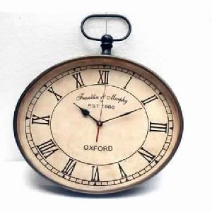 Antique Oxford Oval Wall Clock
