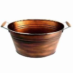 Copper finish metal Ice Bucket