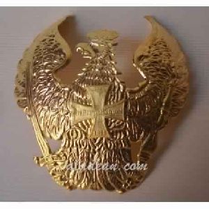 Polish Brass Eagle Badge