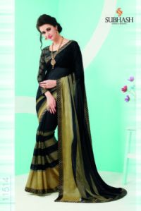 11514 Sain Brasso Fabric Saree, Occasion : Casual