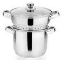 Cooking Steamer with 4mm Glass Lid