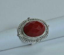 Latest red glass ring