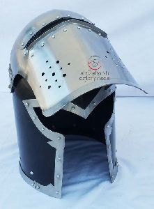 Medieval Barbuta Helmet