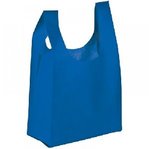 Blue Non Woven Vest Bags