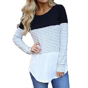 Ladies Full Sleeve Round Neck T-Shirts