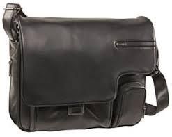 Black Messenger Leather Bag