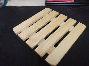 Yellow KVG Wooden Table Mat