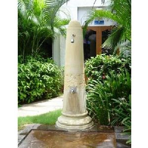 Yellow Teak Stone Water Taps