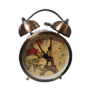 Round Multicolor Bell Alarm Clock
