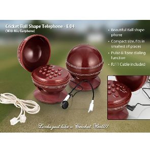 Cricket Ball Shape Telephone