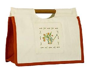 Wooden Handle Shopping Bags