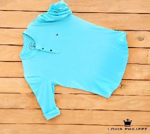 Sky Blue Full Sleeve Round Neck T-Shirt