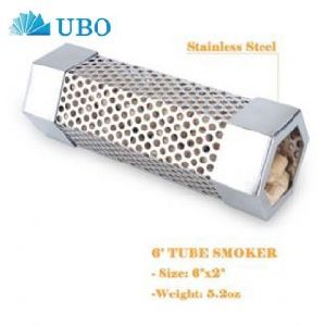 6 Inches Stainless Steel Hexagonal BBQ Smoking Tubes
